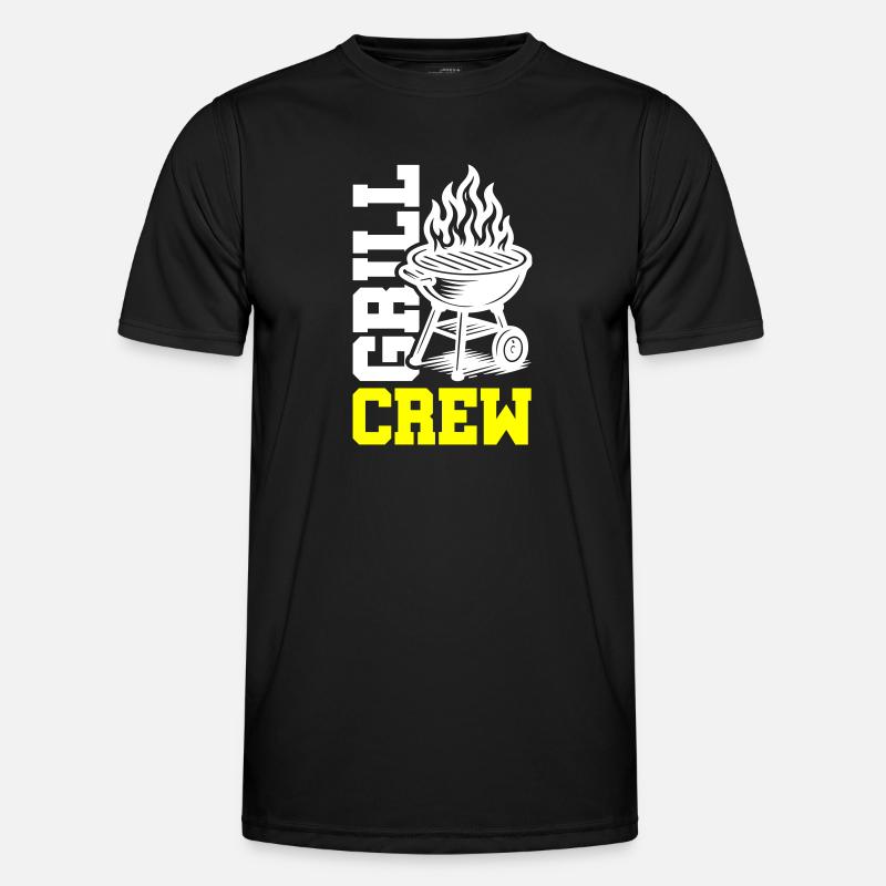 Grill Crew - Men's Functional T-Shirt - black