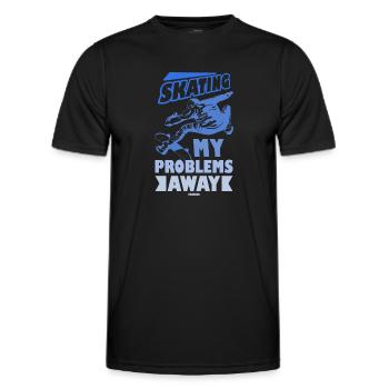 Skateboarding skating coole Jungs - Männer Funktions-T-Shirt - Schwarz - Vorne - AI Model Male 178 dark (178cm)