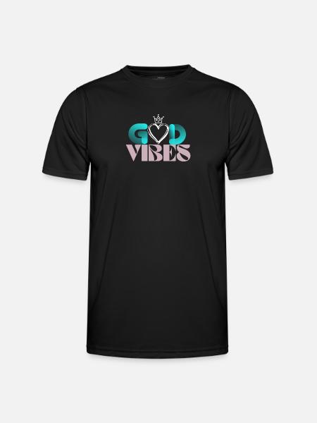 GodVibes - Männer Funktions-T-Shirt - Schwarz