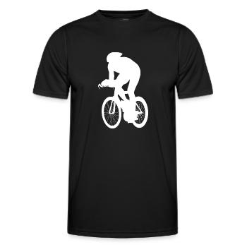 Vélo de route pour hommes Vélo de route Vélo de route Cyclisme de route Cyclisme de route - T-shirt sport Homme - noir - Devant - AI Model Male 178 dark (178cm)