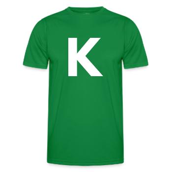 K - T-shirt sport Homme - vert - Devant - AI Model Male 178 dark (178cm)