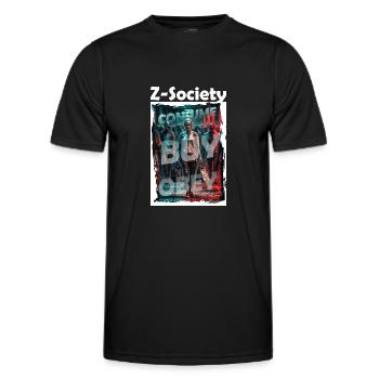 Z society - T-shirt sport Homme - noir - Devant - AI Model Male 178 dark (178cm)