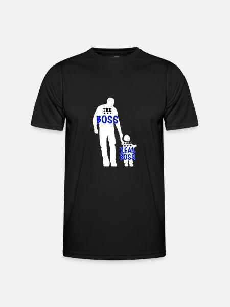 Father and Son Dad and Son Boss Partner Look - Men's Functional T-Shirt - black