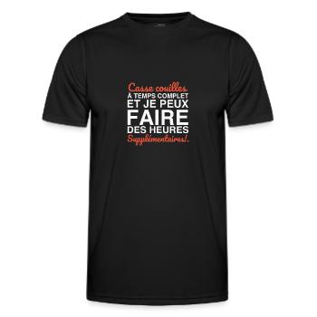Full-time daredevils - Men's Functional T-Shirt - black - Front - AI Model Male 178 dark (178cm)