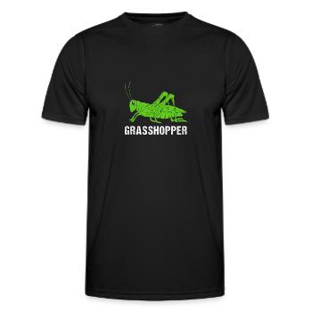 Grasshopper grasshopper - Men's Functional T-Shirt - black - Front - AI Model Male 178 dark (178cm)