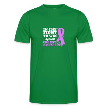 Crohn's disease - Men's Functional T-Shirt - kelly green - Front - AI Model Male 178 dark (178cm)