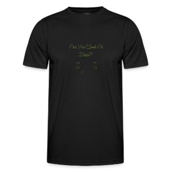 Jeu de fléchettes Dartpfeil - T-shirt sport Homme - noir - Devant - AI Model Male 178 dark (178cm)