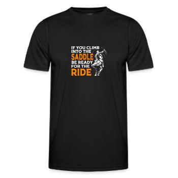 Rodeo - Männer Funktions-T-Shirt - Schwarz - Vorne - AI Model Male 178 dark (178cm)