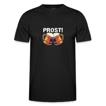 Deutschland Prost - Männer Funktions-T-Shirt - Schwarz - Vorne - AI Model Male 178 dark (178cm)