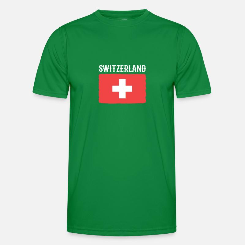 Schweiz Schweizer Schweizerdeutsch Männer Funktions-T-Shirt