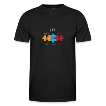 Periodic table - Men's Functional T-Shirt - black - Front - AI Model Male 178 dark (178cm)