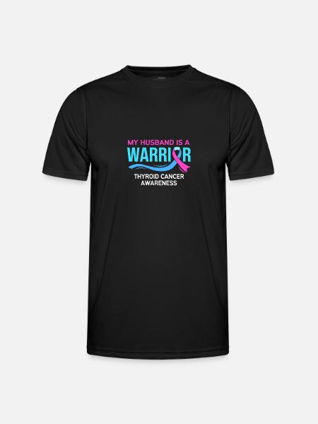 Thyroid cancer - Men's Functional T-Shirt - black
