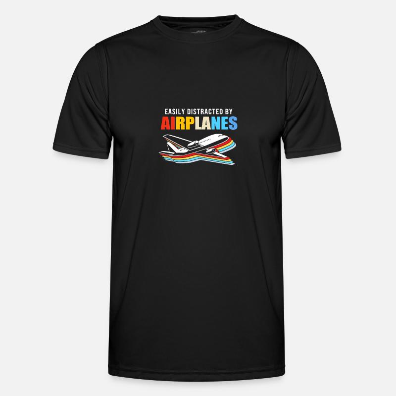 Fluglotse - Männer Funktions-T-Shirt - Schwarz
