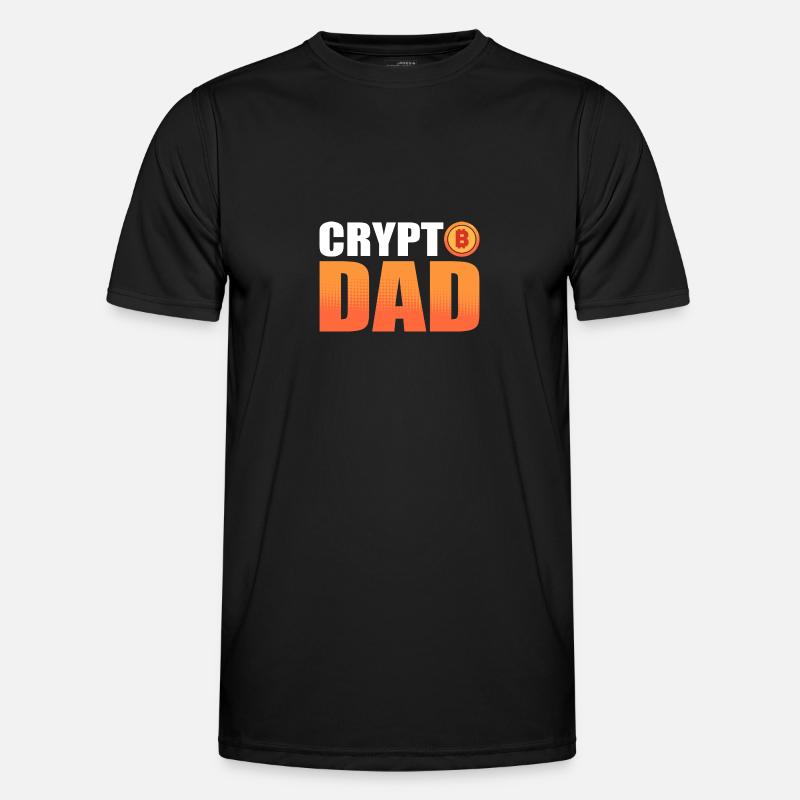 Bitcoin - Männer Funktions-T-Shirt - Schwarz
