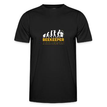 Imker - Männer Funktions-T-Shirt - Schwarz - Vorne - AI Model Male 178 dark (178cm)