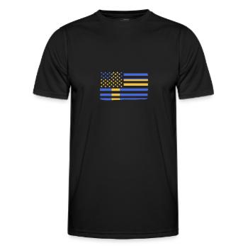Sweden Swedish - Men's Functional T-Shirt - black - Front - AI Model Male 178 dark (178cm)