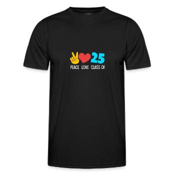 Klasse von 2025 Abi Abiturient Abitur 2025 - Männer Funktions-T-Shirt - Schwarz - Vorne - AI Model Male 178 dark (178cm)