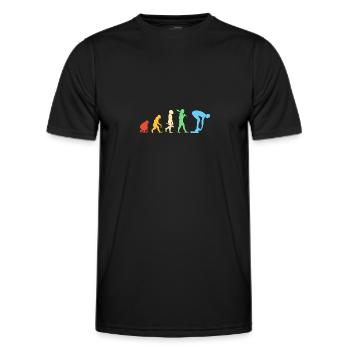 Swimming Swimmers Swimming Pool Swimming Instructors - Men's Functional T-Shirt - black - Front - AI Model Male 178 dark (178cm)