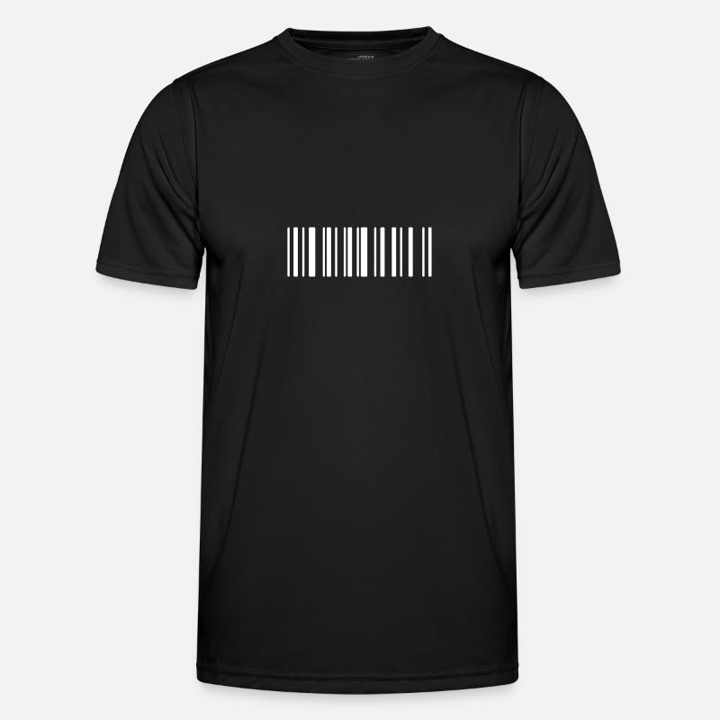 barcode - Men's Functional T-Shirt - black