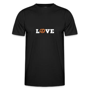 Brezel - Männer Funktions-T-Shirt - Schwarz - Vorne - AI Model Male 178 dark (178cm)