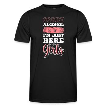 Bier Alkoholiker Säufer Alkoholfreies Bier - Männer Funktions-T-Shirt - Schwarz - Vorne - AI Model Male 178 dark (178cm)