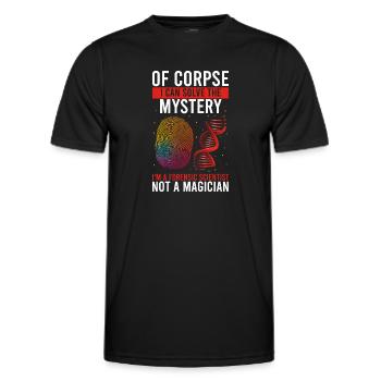 Forensische Kriminologie und Tatort-Ermittler - Männer Funktions-T-Shirt - Schwarz - Vorne - AI Model Male 178 dark (178cm)