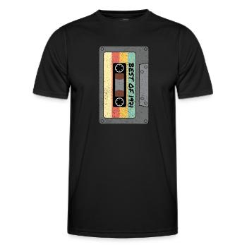 Le meilleur de 1971 cassette classique cadeau original - T-shirt sport Homme - noir - Devant - AI Model Male 178 dark (178cm)