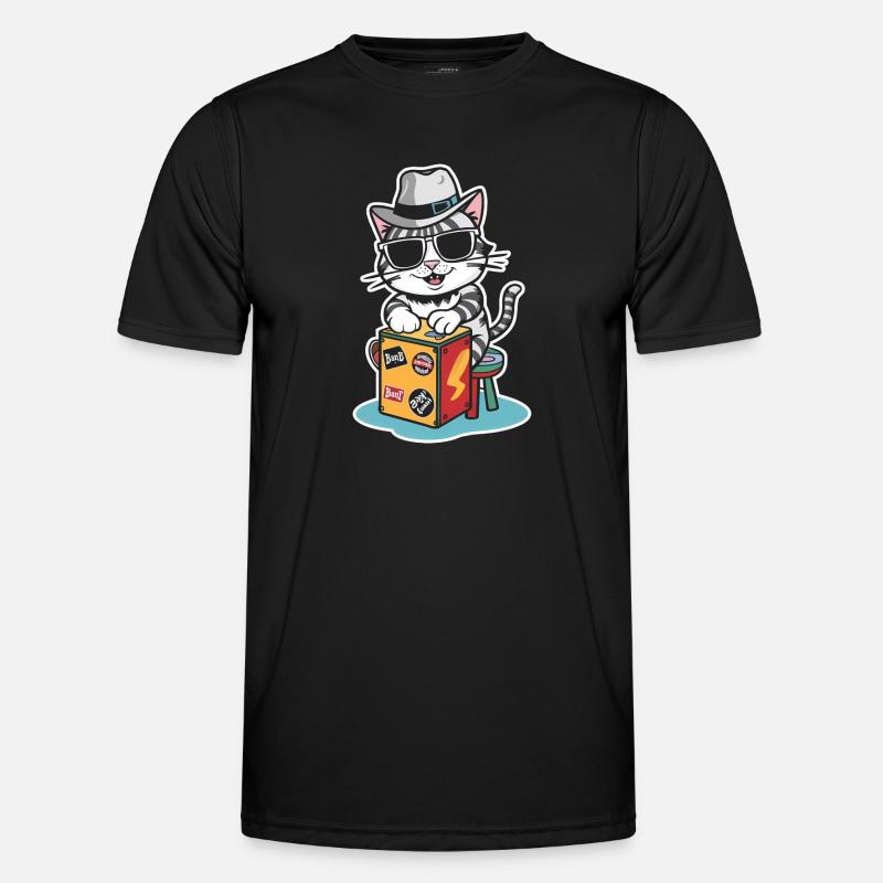 Cajon-Schlagzeuger Männer Funktions-T-Shirt