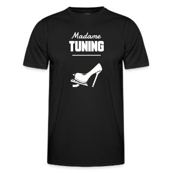 Madame tuning - T-shirt sport Homme - noir - Devant - AI Model Male 178 dark (178cm)