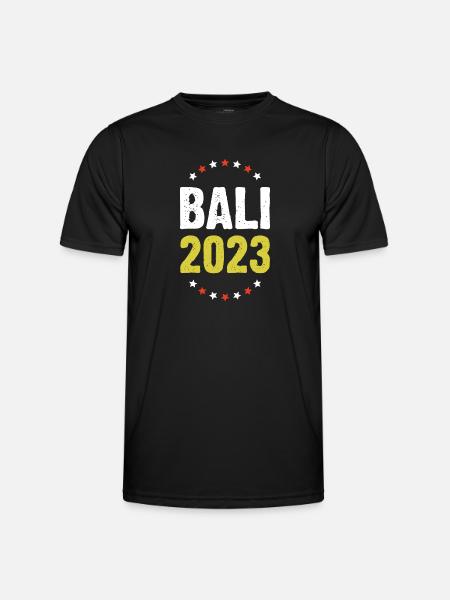 Bali 2023 - Männer Funktions-T-Shirt - Schwarz