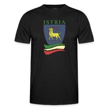 Istria Tourist Hrvatska Croatia Holidays Balkan Re - Men's Functional T-Shirt - black - Front - AI Model Male 178 dark (178cm)