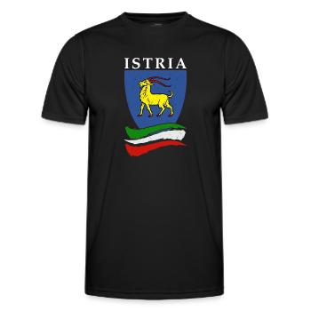 Istria Tourist Hrvatska Croatia Holidays Balkan Re - Men's Functional T-Shirt - black - Front - AI Model Male 178 dark (178cm)