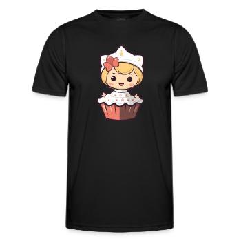 Pâtisserie Fée Fée Pâtisserie Gâteau - T-shirt sport Homme - noir - Devant - AI Model Male 178 dark (178cm)