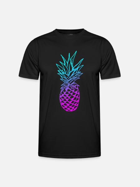 Pineapple Glow - Men's Functional T-Shirt - black