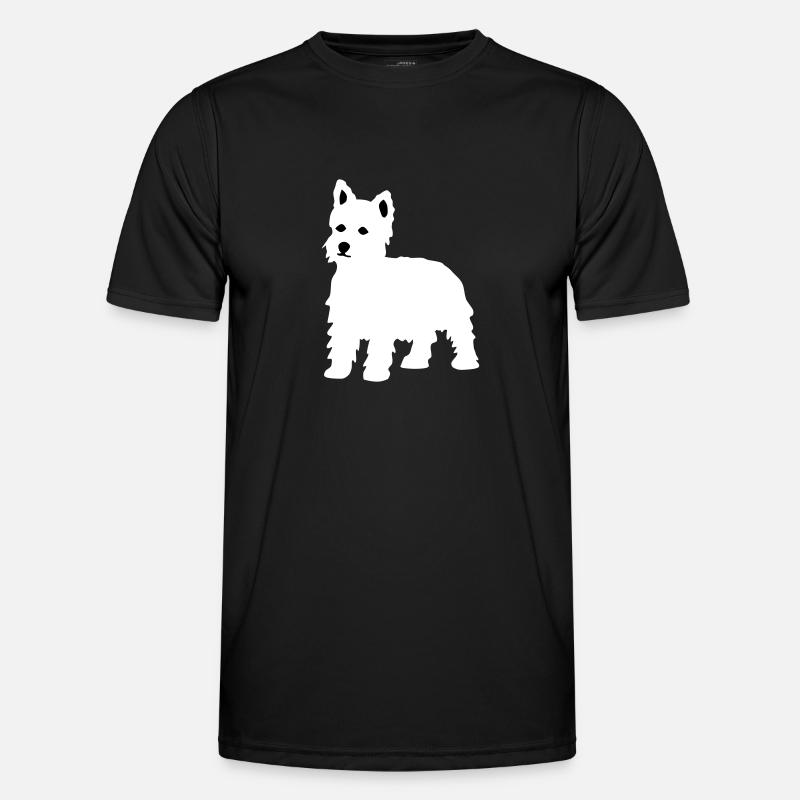 West Highland White Terrier - Men's Functional T-Shirt - black