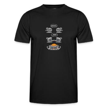 Turbo Fusion - Männer Funktions-T-Shirt - Schwarz - Vorne - AI Model Male 178 dark (178cm)