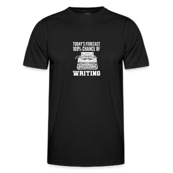 Auteur - T-shirt sport Homme - noir - Devant - AI Model Male 178 dark (178cm)