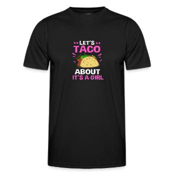 Gender Reveal - Männer Funktions-T-Shirt - Schwarz - Vorne - AI Model Male 178 dark (178cm)