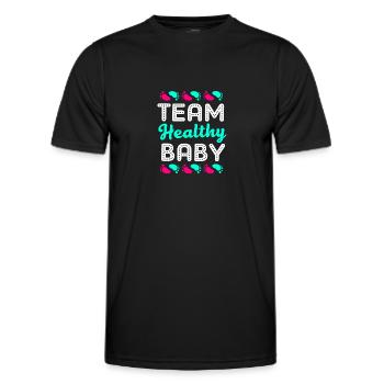 Gender Reveal - Männer Funktions-T-Shirt - Schwarz - Vorne - AI Model Male 178 dark (178cm)