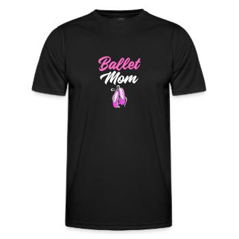Ballett Ballett-Tänzerin - Männer Funktions-T-Shirt - Schwarz - Vorne - AI Model Male 178 dark (178cm)