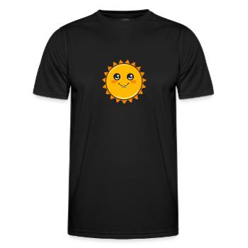 Univers du système solaire - T-shirt sport Homme - noir - Devant - AI Model Male 178 dark (178cm)