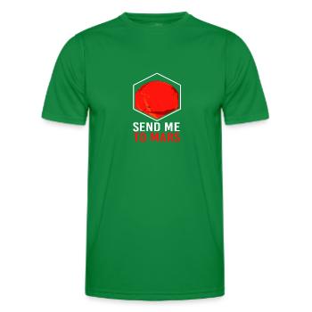 Solar System Universe - Men's Functional T-Shirt - kelly green - Front - AI Model Male 178 dark (178cm)