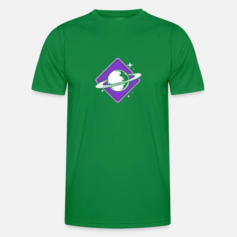 Sonnensystem Universum Männer Funktions-T-Shirt