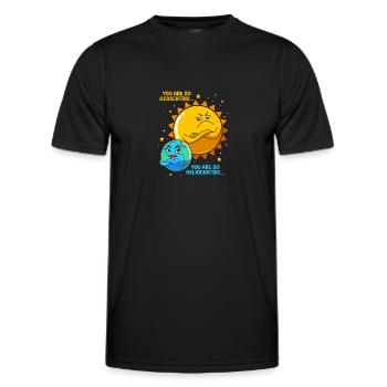 Sonnensystem Universum - Männer Funktions-T-Shirt - Schwarz - Vorne - AI Model Male 178 dark (178cm)