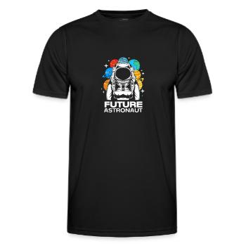 Univers Système Solaire - T-shirt sport Homme - noir - Devant - AI Model Male 178 dark (178cm)