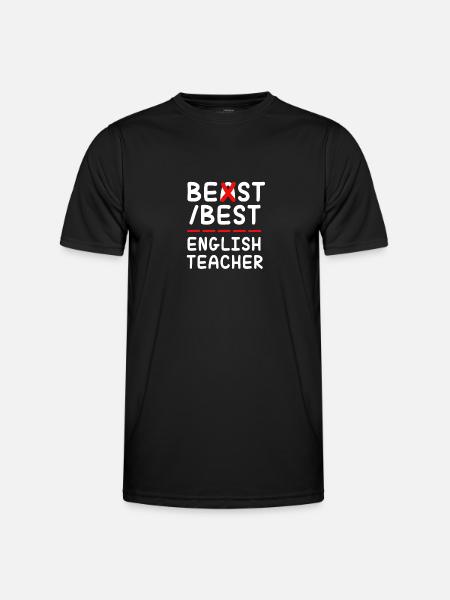 Professeur d’anglais Professeur d’anglais - T-shirt sport Homme - noir