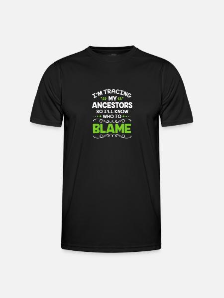 Family tree genealogy - Men's Functional T-Shirt - black