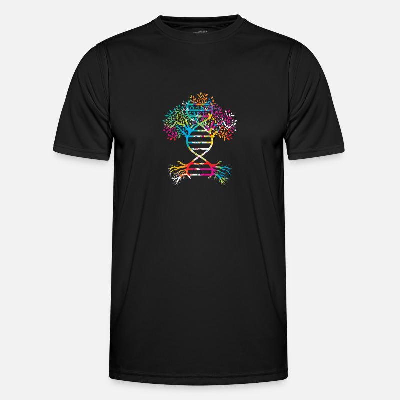 Stammbaum Genealogie - Männer Funktions-T-Shirt - Schwarz