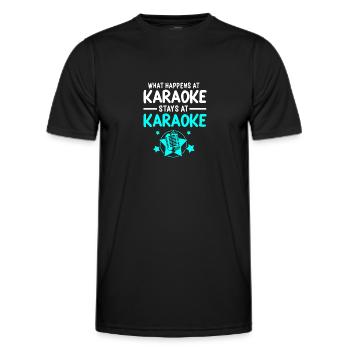 Karaoke - Men's Functional T-Shirt - black - Front - AI Model Male 178 dark (178cm)