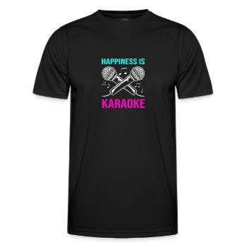 Karaoke - Men's Functional T-Shirt - black - Front - AI Model Male 178 dark (178cm)